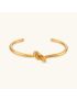 Knot Charm Gold Bangle
