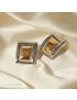 Bianca Two-Tone Stud Earrings