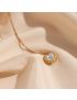 Celestia Heart Pearl Necklace