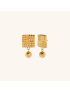 Zara Orb - Geometric Gold Earrings