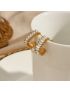 Nova Baguette - Gold Diamond Simulant Earrings
