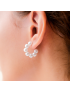 Nina Pearl Hoop Earrings