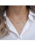 Radiant Solitaire - Gold Necklace