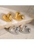 Radiant Heart Gold Earrings