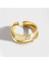 Celeste Gem - Open-Band Gold Ring