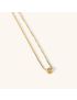 Aurora Solitaire Gold Necklace