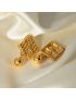 Zara Orb - Geometric Gold Earrings