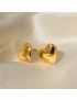 Amara Heart Stud Earrings