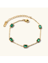 Emerald Allure Gold Bracelet