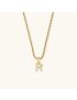Aurora Pearl Initial Necklace