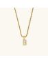 Aurora Pearl Initial Necklace