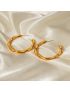 Ripple Curve Hoop Earrings