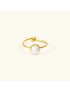 Luna Gold Pearl Ring