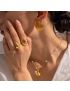 Mira Gold Wave Ring