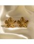 Marina Bloom - Gold Flower Earrings