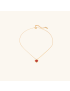 Amara Ruby Heart Necklace