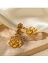 Fleur Gold Drop Earrings