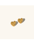 Quilta Gold Heart Earrings