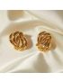 Aurora Swirl Gold Earrings