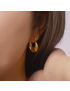 Serena Irregular Hoop Earrings