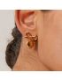 Evelina Bow Heart Earrings