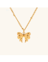 Elara Gold Bow Necklace