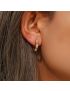 Ariana Gemstone Hoop Earrings