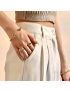 Thea Gemstone Gold Cuff