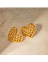 Quilta Gold Heart Earrings