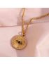 Solara Evil Eye Gold Necklace