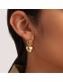 Heart Drop Gold Earrings
