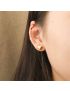 Mila Heart - Gold Stud Earrings