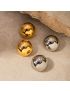 Sphere Glam - Gold & Silver Stud Earrings