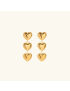 Luna Love - Triple Heart Gold Earrings