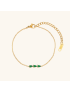 Lira Teardrop - Diamond Gold Bracelet