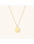 Serene Disc - Gold Pendant Necklace