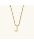 Aurora Pearl Initial Necklace
