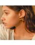 Zara Grid Gold Earrings