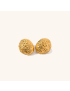Flora Gold Dome Earrings