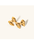 Belle Gold Bow Earrings