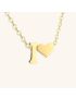 Heartfelt Initial - Gold Letter Necklace
