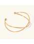 Cora Crossover Gold Cuff