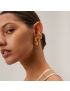 Luna Lace - Gold Hoop Earrings