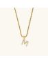 Aurora Pearl Initial Necklace