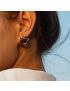 Amour Gold Stud Earrings
