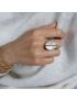 Celeste Gold Disc Ring