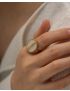 Celeste Gold Disc Ring
