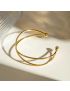 Cora Crossover Gold Cuff