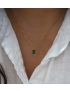 Emerald Charm - Green Gemstone Necklace