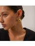 Lyra Gold Dome Earrings